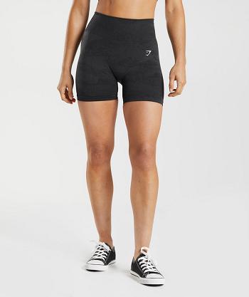 Dámské Šortky Gymshark Adapt Camo Seamless Oranžové Černé Černé Šedé | CZ 3878JPQ